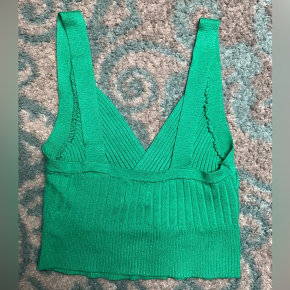 Luna Ivy tank crop top green Large - Picture 2 of 5